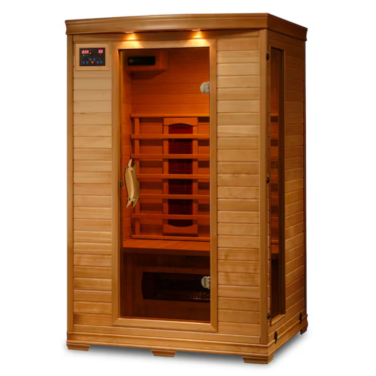 HEAT WAVE 75-In H X 47.75-In W X 39.25-In D Hemlock Fir Wood Infrared Sauna