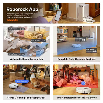 Qrevo Pro 13. 4In Robotic Vacuum, with Lidar Smart Navigation, Flexiarm Edge Mopping, Dynamic Hot Water Re-Wash in White