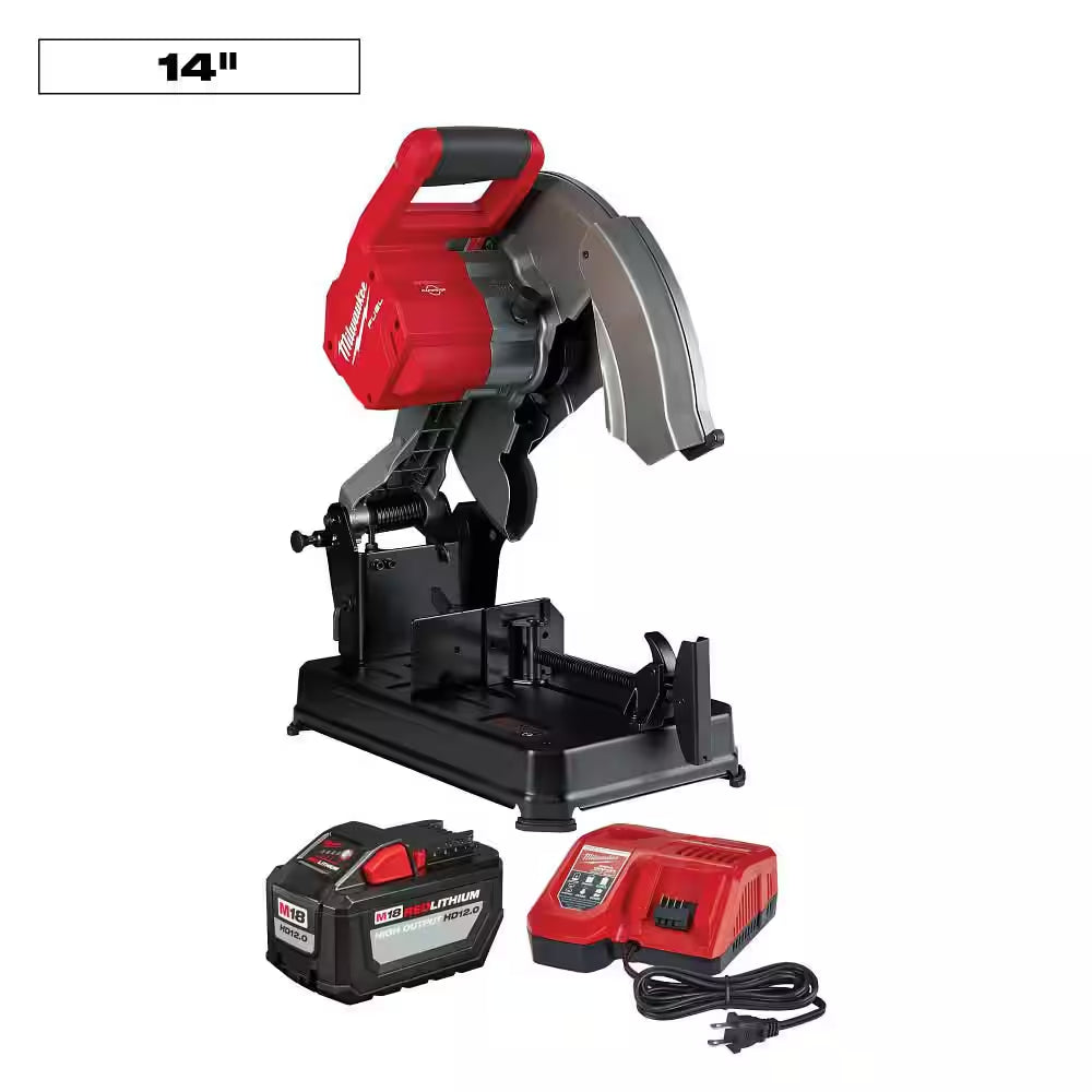 M18 FUEL 18-Volt Lithium-Ion Brushless Cordless 14 In. Abrasive Cut-Off Saw Kit with One 12.0Ah Battery