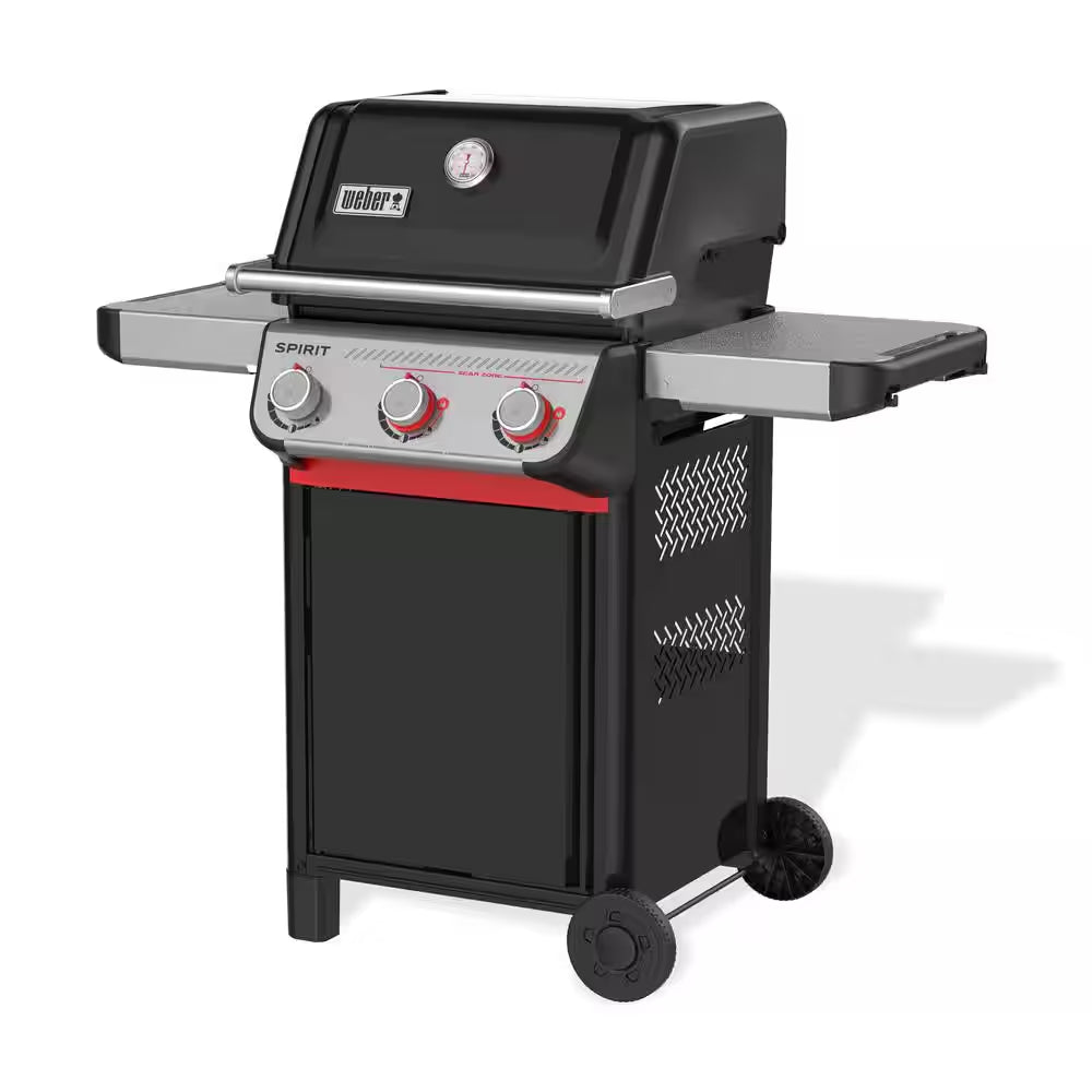 Spirit E-325 3-Burner Liquid Propane Gas Grill in Black with Sear Zone