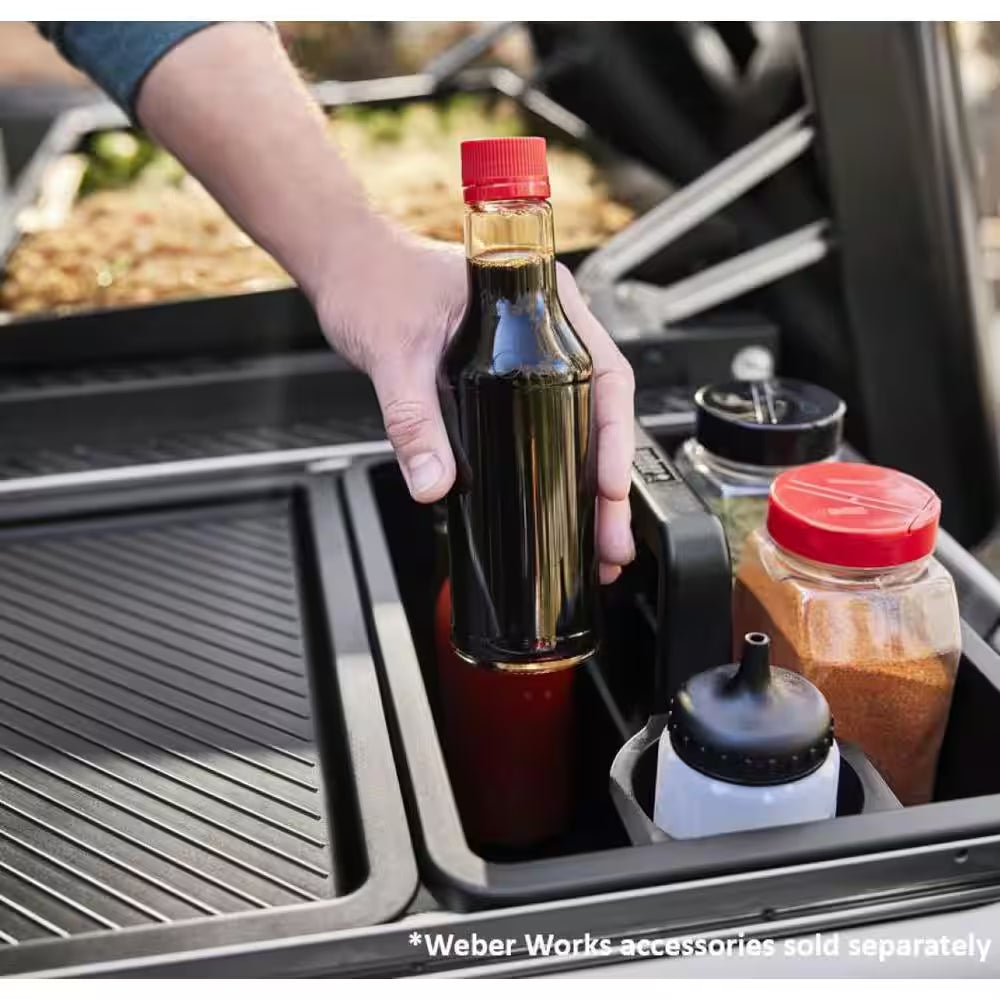 Slate Griddle 3-Burner Propane Gas 30 In. Flat Top Grill in Black with Thermometer