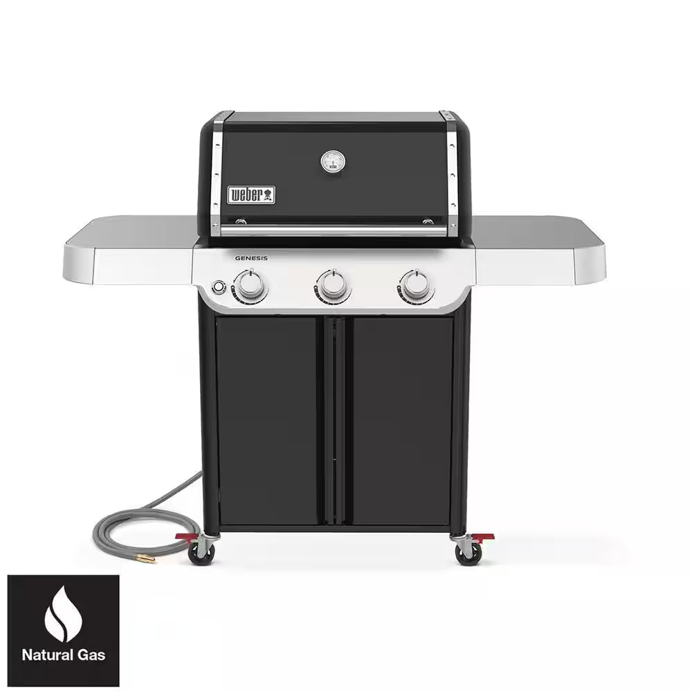 Genesis E-315 3-Burner Natural Gas Grill in Black