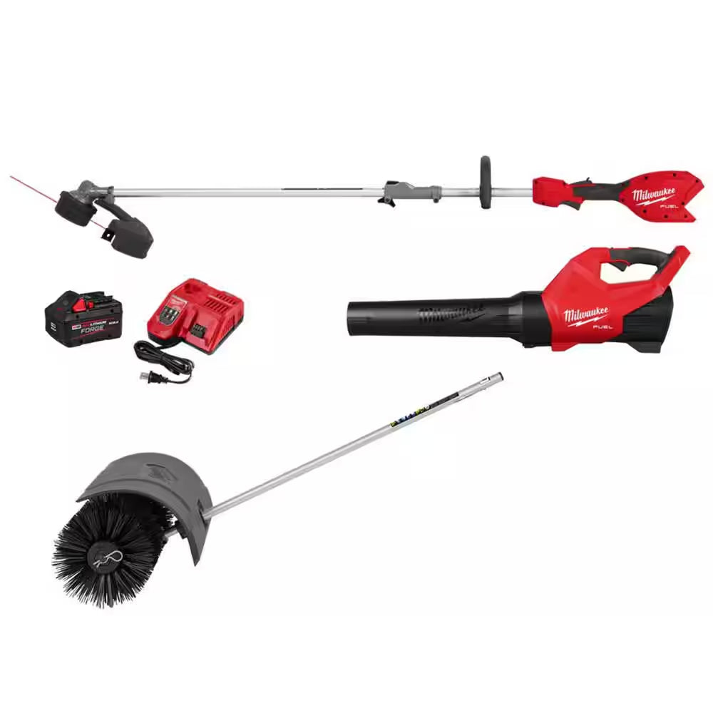 M18 FUEL 18V 16 In. Brushless Cordless QUIK-LOK String Trimmer/Blower 8.0 Ah FORGE Combo Kit W/ M18 FUEL 16 In. Chainsaw