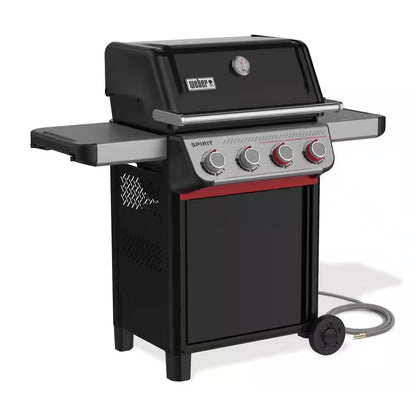 Spirit SB-E-425 4-Burner Natural Gas Grill in Black with Sear Zone and Weber Works Compatibility