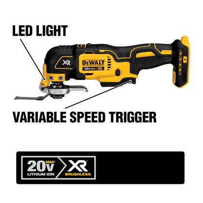 20V Max Cordless Combo Kit (10-Tool) and 5 In. Random Orbital Sander with (2) 20-Volt 2.0Ah Batteries, Charger & Bag