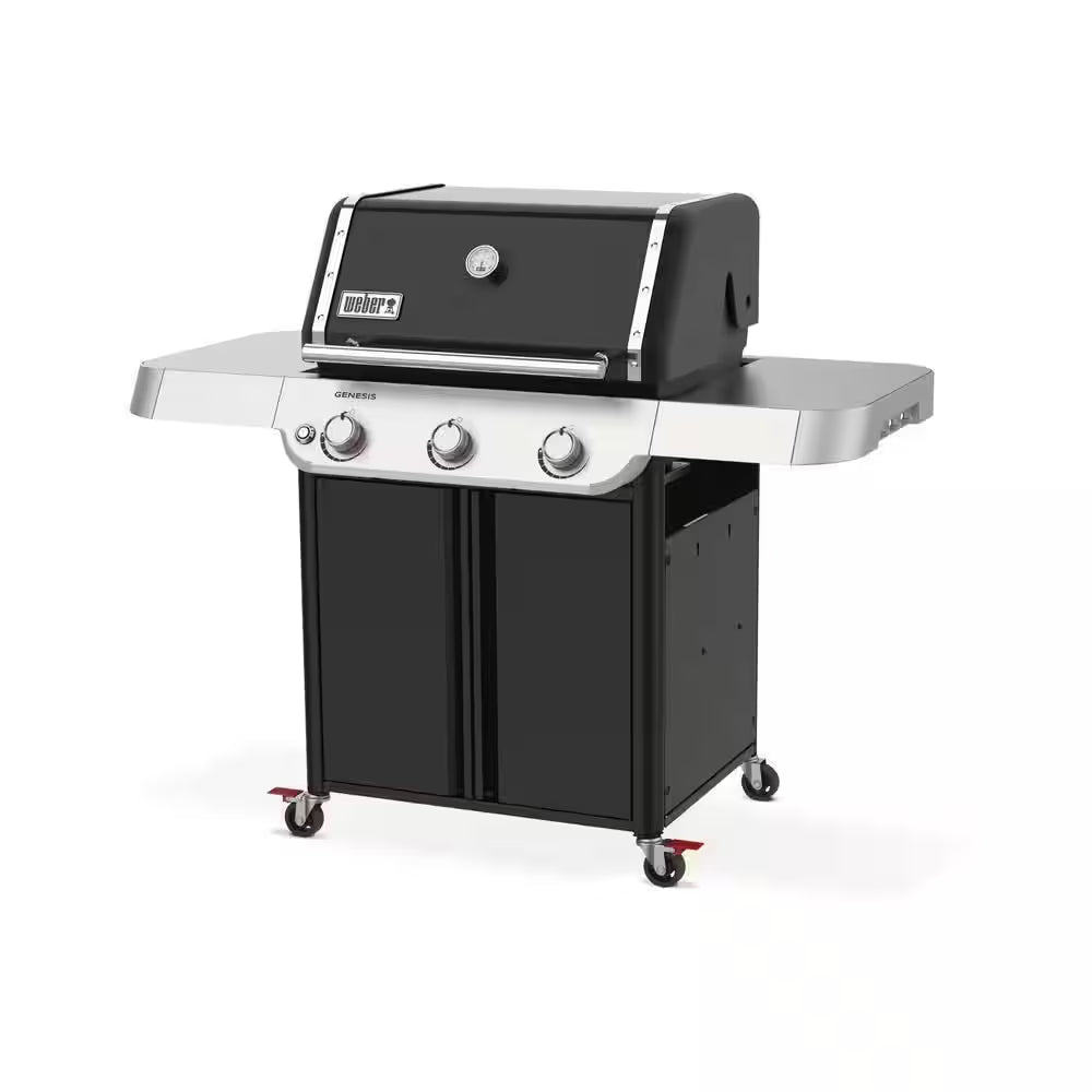 Genesis E-315 3-Burner Liquid Propane Gas Grill in Black