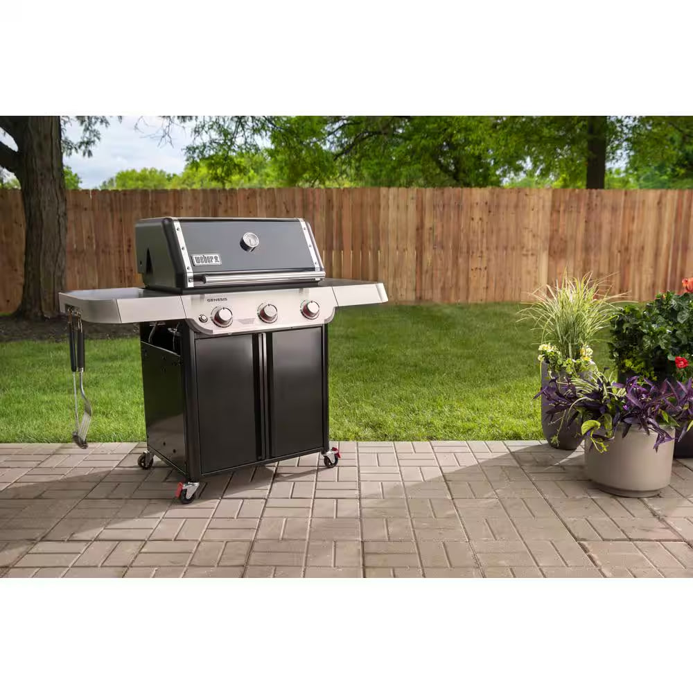Genesis E-315 3-Burner Natural Gas Grill in Black