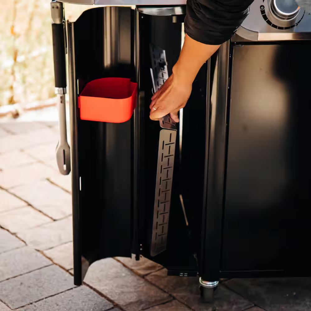 Genesis S-435 4-Burner Natural Gas Grill in Stainless Steel with Side Burner