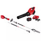 M18 FUEL 18V 10 In. Brushless Cordless QUIK-LOK Battery Powered Pole Saw W/ Blower, 8.0 Ah Forge Batteries, Charger