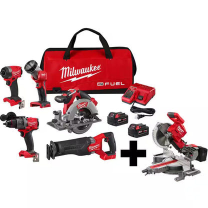 M18 FUEL 18-V Lithium-Ion Brushless Cordless Hammer Drill/Impact Driver Combo Kit (2-Tool) with 3/8 In. Impact Wrench
