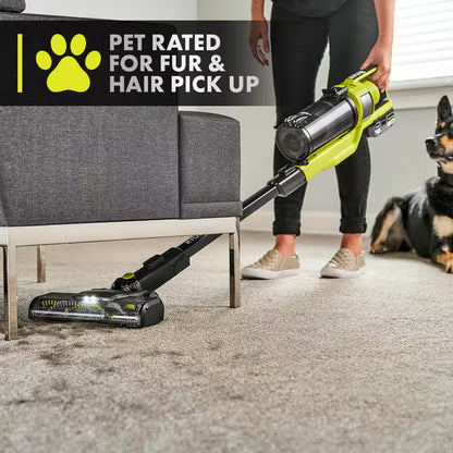 ONE+ HP 18V Cordless Pet Stick Vacuum Cleaner Kit with 4.0 Ah HIGH PERFORMANCE Battery and Charger