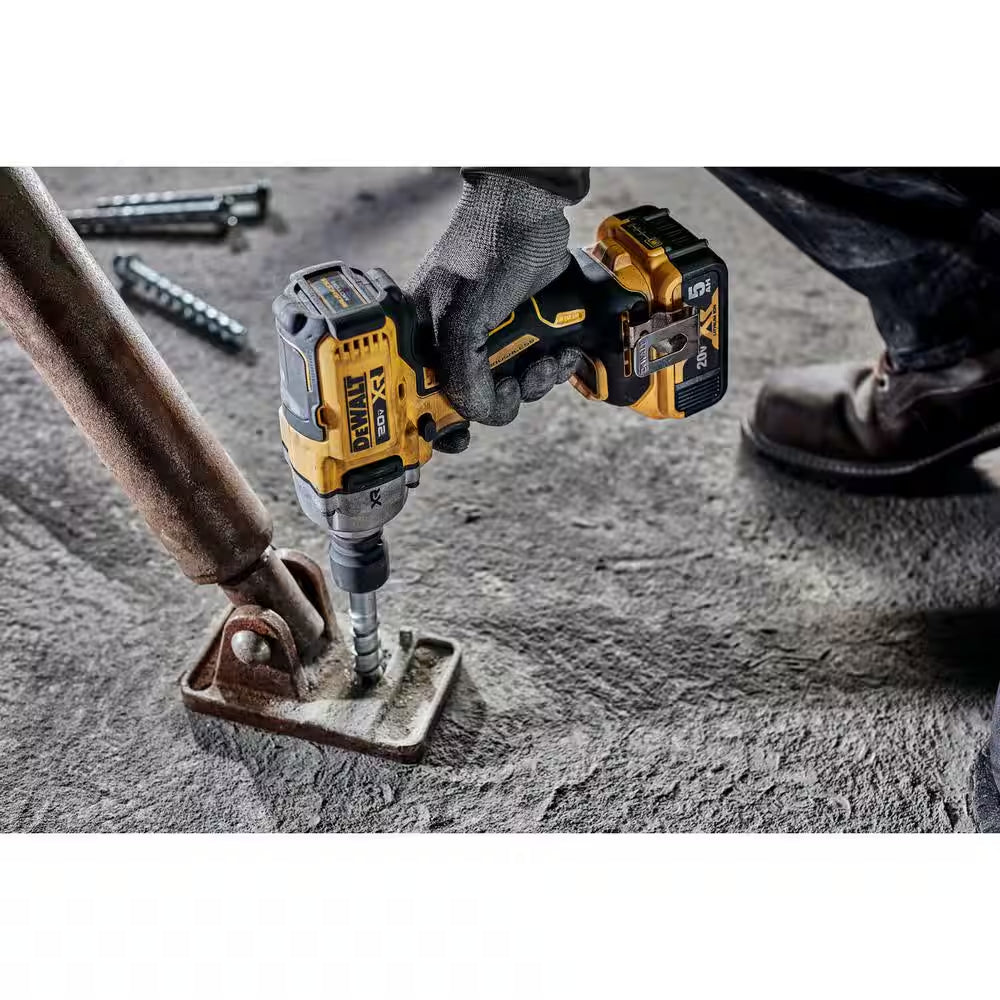 20V MAX XR Lithium-Ion Cordless 1/2 In. Impact Wrench with (2) 20V MAX POWERSTACK Compact Lithium-Ion Batteries