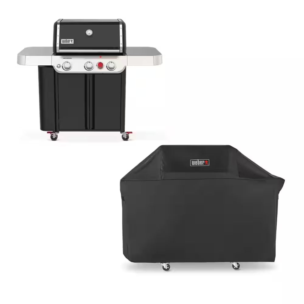 Genesis E-330 3-Burner Liquid Propane Gas Grill in Black