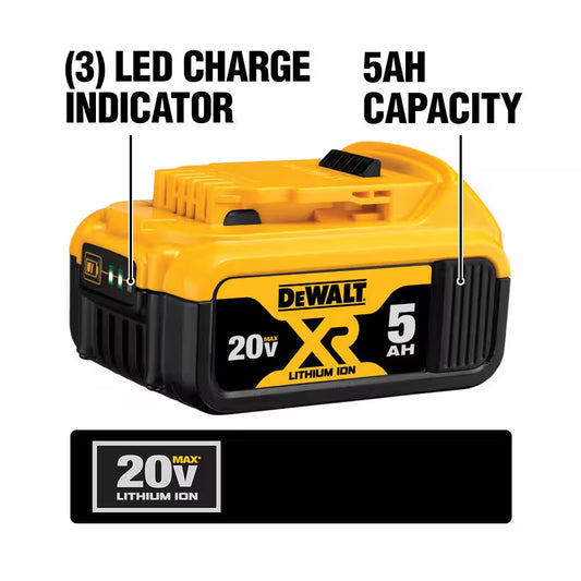 20V MAX XR Premium Lithium-Ion 5.0Ah Battery Pack (7-Pack)