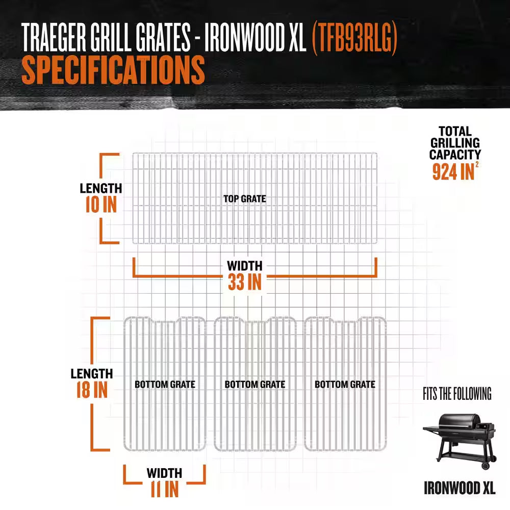 Ironwood XL Wi-Fi Pellet Grill and Smoker in Black with Cover