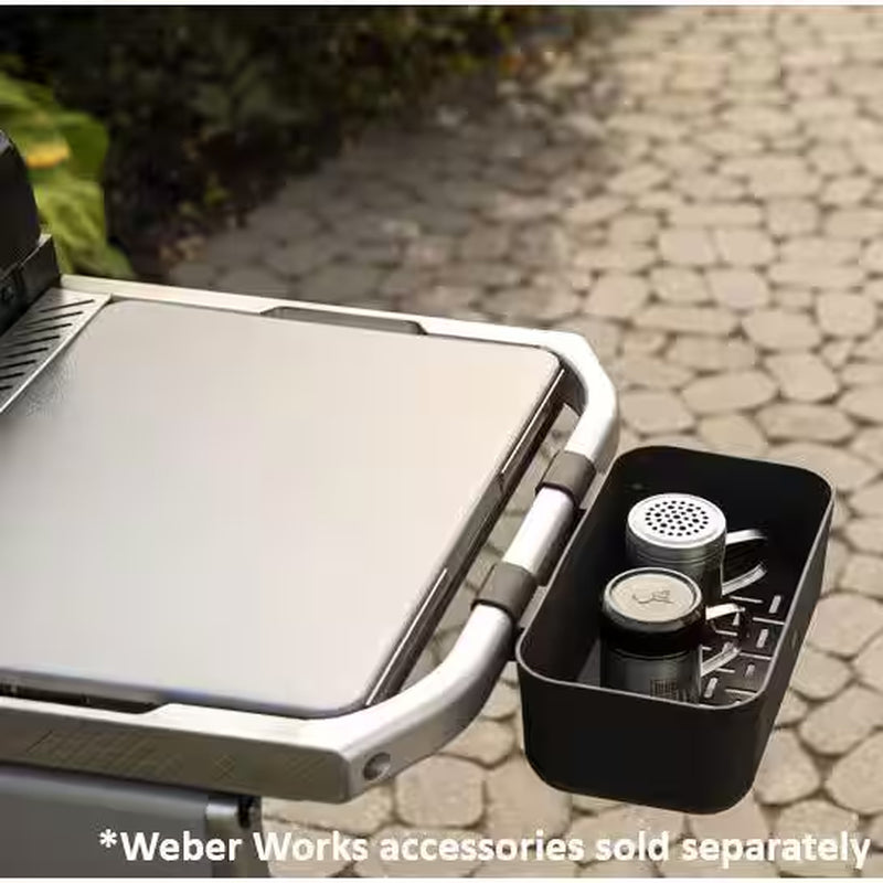 Slate Griddle 3-Burner Propane Gas 30 In. Flat Top Grill in Black with Thermometer