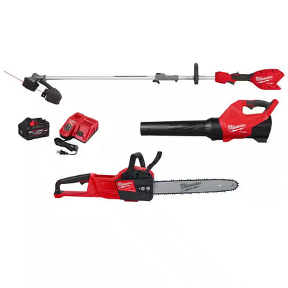 M18 FUEL 18V 16 In. Brushless Cordless QUIK-LOK String Trimmer/Blower 8.0 Ah FORGE Combo Kit W/ M18 FUEL 16 In. Chainsaw