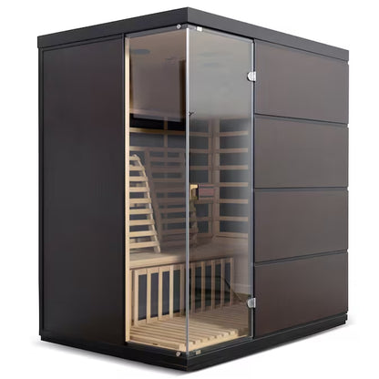 HEAT WAVE 75-In H X 59-In W X 41.3-In D Hemlock Wood Infrared Sauna