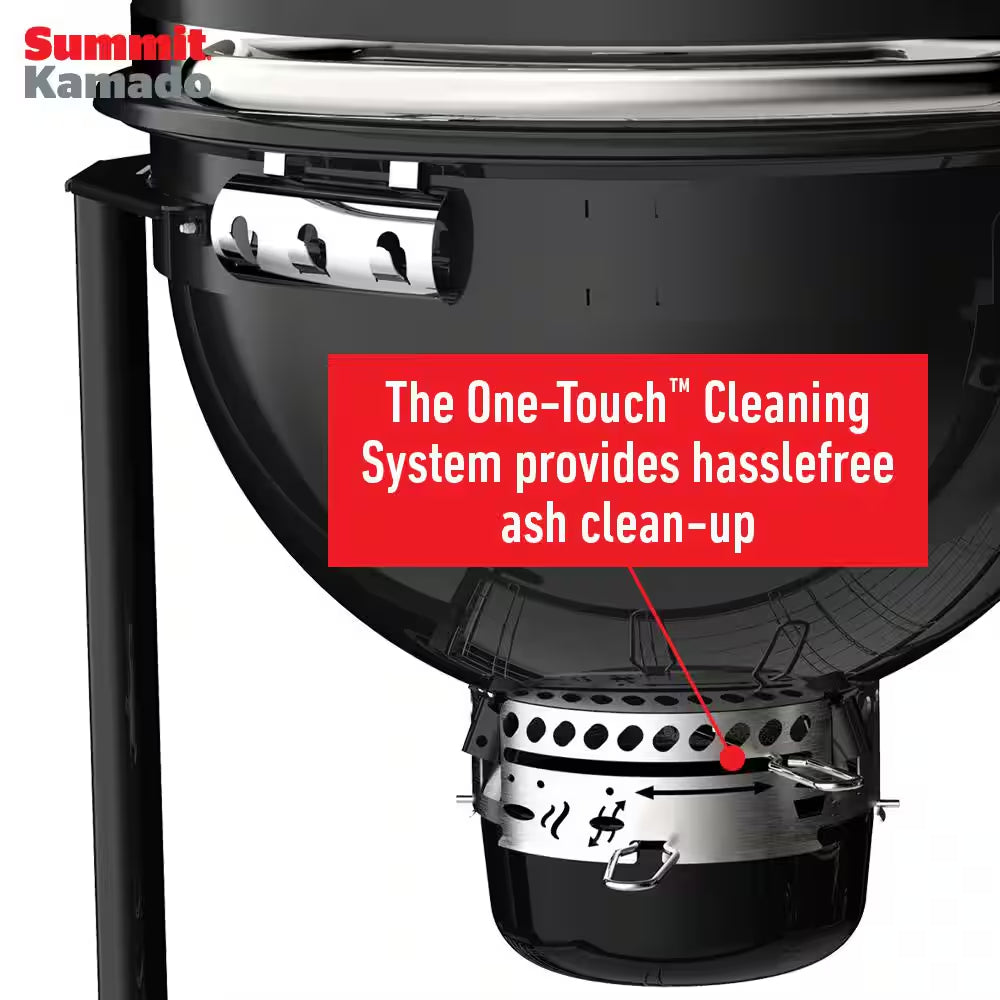 Summit Kamado S6 Charcoal Grill Center Grill in Black