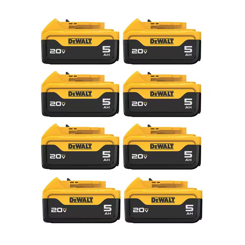 20V MAX XR Premium Lithium-Ion 5.0Ah Battery Pack (7-Pack)