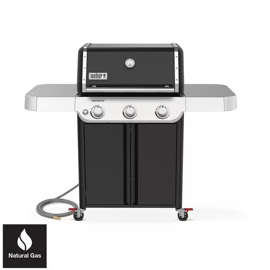 Genesis E-315 3-Burner Natural Gas Grill in Black