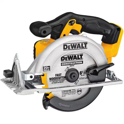 20V MAX XR Cordless Brushless 2 Tool Combo Kit, Cordless 6.5 In. Circular Saw, and (2) 20V 4.0Ah Batteries and Charger