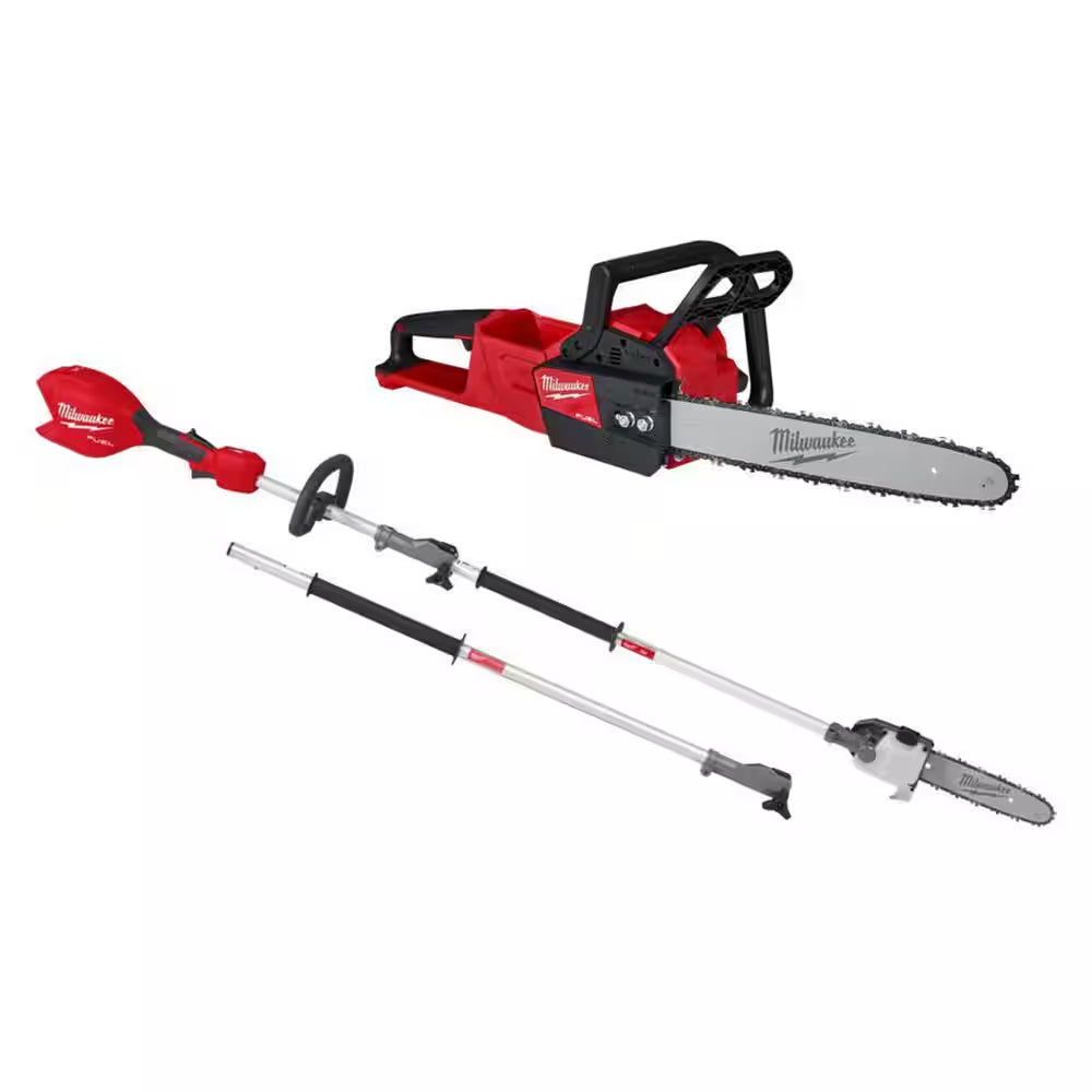 M18 FUEL 18V 16 In. Brushless Cordless Battery Powered Chainsaw with M18 FUEL Blower, 8.0 Ah FORGE Battery, Charger