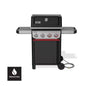 Spirit SB-E-425 4-Burner Natural Gas Grill in Black with Sear Zone and Weber Works Compatibility