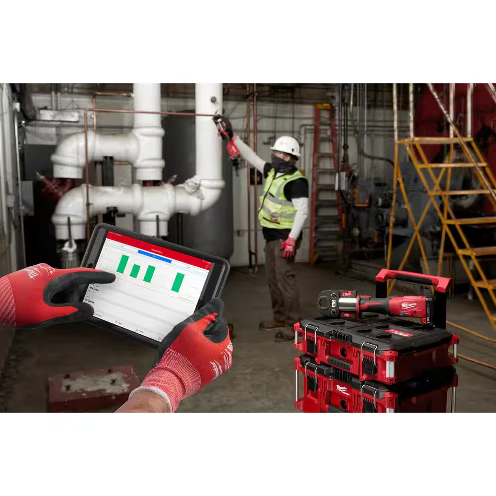 M18 18-Volt Lithium-Ion Brushless Cordless FORCE LOGIC Copper Press Tool Kit and M18 FUEL PACKOUT Cordless 2.5 Gal. Vac