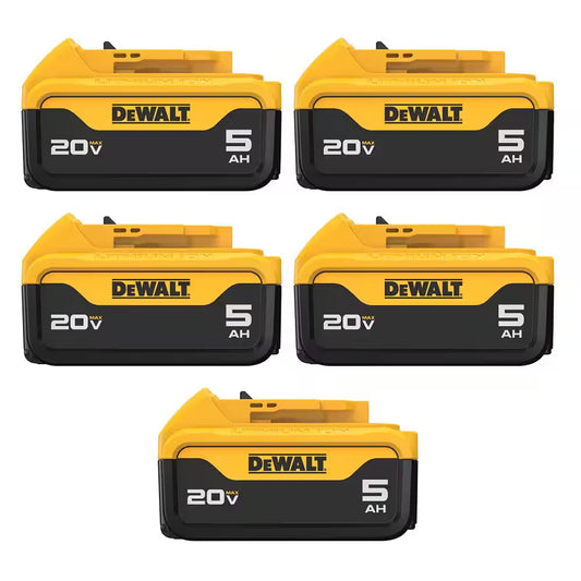 20V MAX XR Premium Lithium-Ion 5.0Ah Battery Pack (7-Pack)