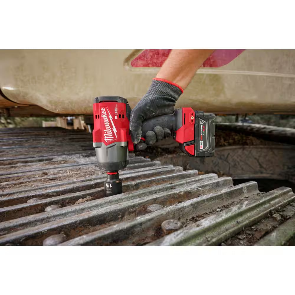 M18 FUEL 18V Lithium-Ion Brushless Cordless High-Torque 1/2 In. Impact Wrench W/Friction Ring Kit and Impact Socket Set