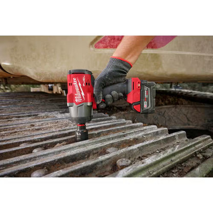 M18 FUEL 18V Lithium-Ion Brushless Cordless High-Torque 1/2 In. Impact Wrench W/Friction Ring Kit and Impact Socket Set