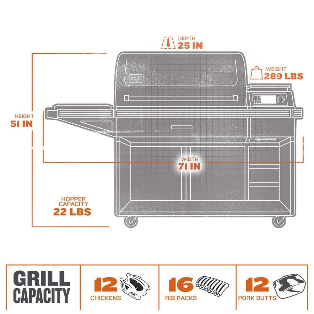 Timberline XL Wi-Fi Wood Pellet Grill in Black with Cover