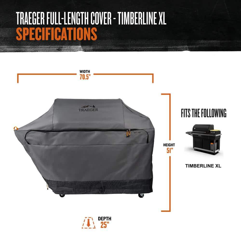 Timberline XL Wi-Fi Wood Pellet Grill in Black with Cover