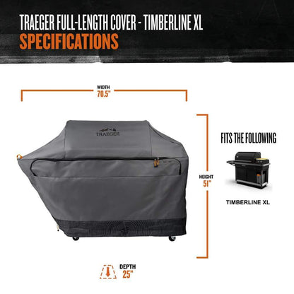 Timberline XL Wi-Fi Wood Pellet Grill in Black with Cover