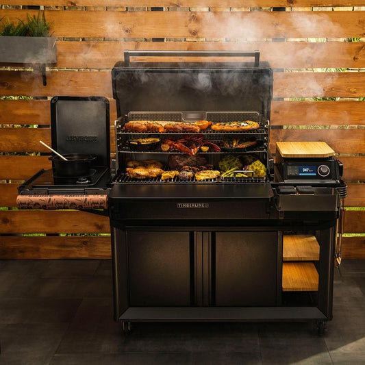 Timberline XL Wi-Fi Wood Pellet Grill in Black with Cover